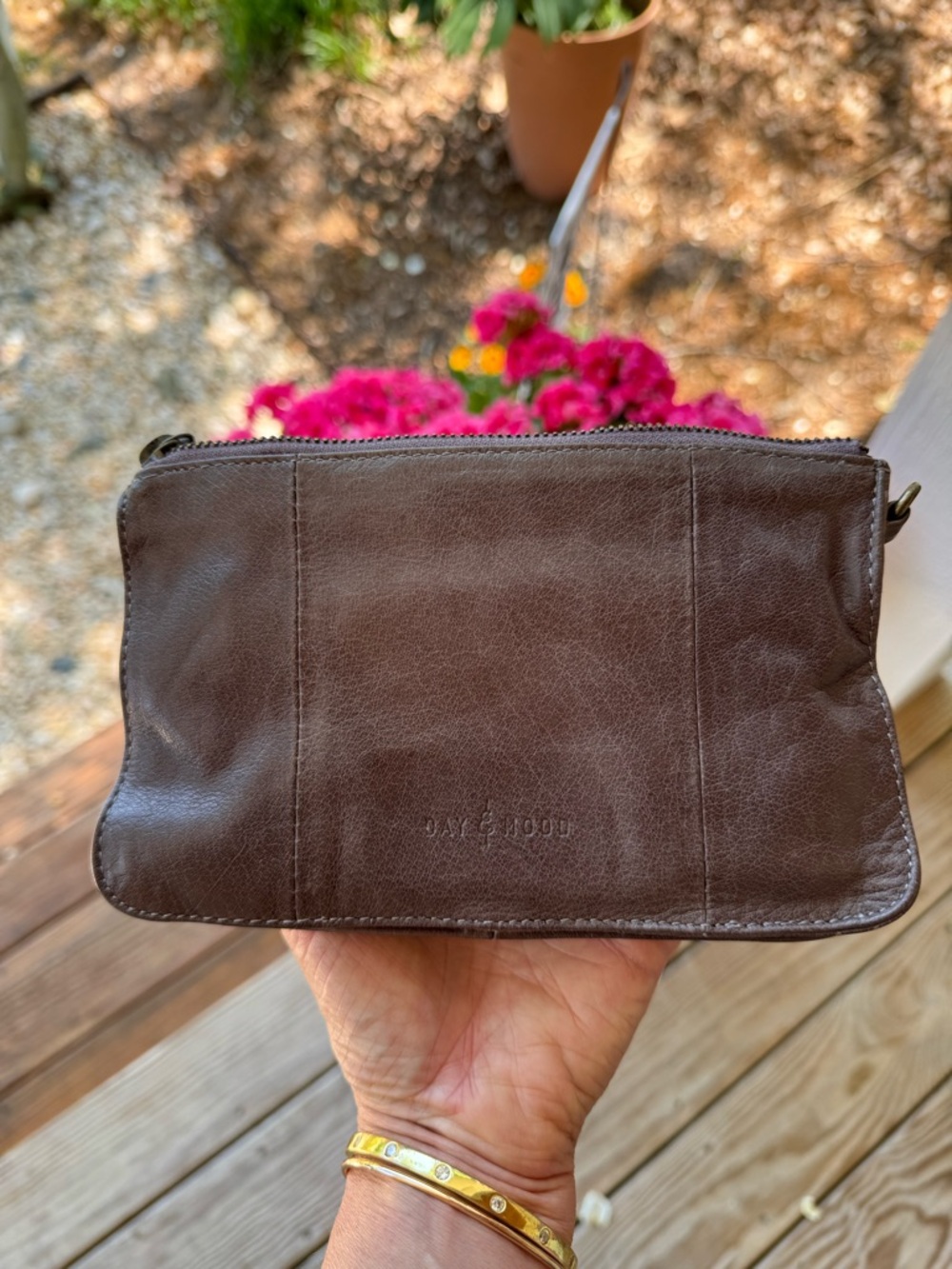 Leather clutch